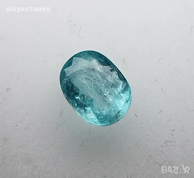 Искрящ светло син Параиба турмалин - 1.27кт.! Сертифициран! Нов!, снимка 1
