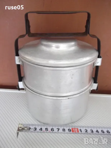 Комплект от 2 бр. канчета за храна от соца - 1, снимка 1