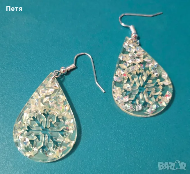 Обеци "снежинки", снимка 1