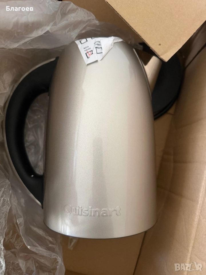 Чайник Cuisinart CPK17PSE, 3000 W, 1.7 л, Неръждаема стомана, сребрист, снимка 1