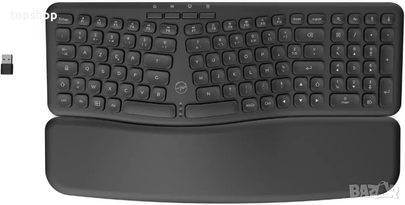 НОВА, ТЕСТВАНА ергонимична клавиатура mobility lab с донгъл, Регулируем наклон, 16 комбинации, снимка 1