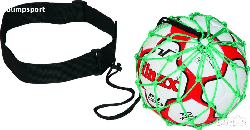 Футболен тренажор - колан и мрежа за топка Позволява на играча да тренира футбол без партньор. , снимка 1