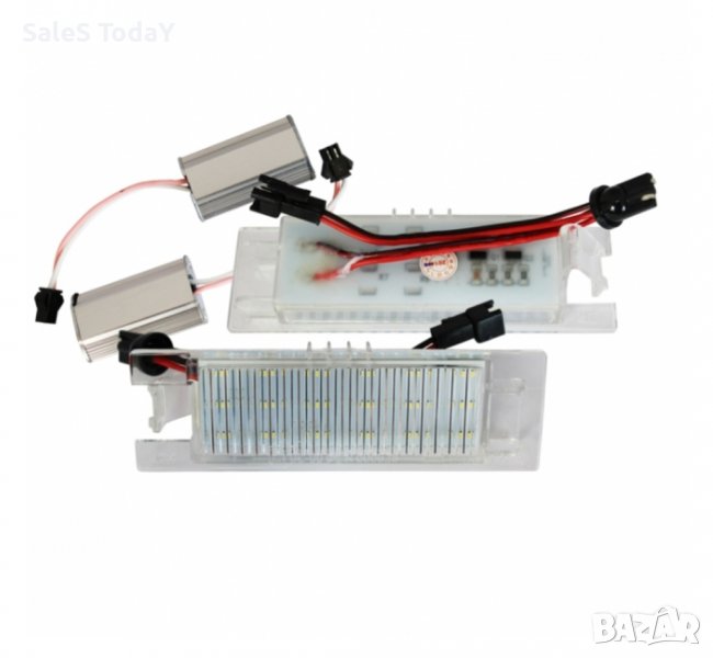 LED плафони регистрационен номер, за Opel Zafira B / Astra H / Corsa D / Insignia, 2бр., снимка 1