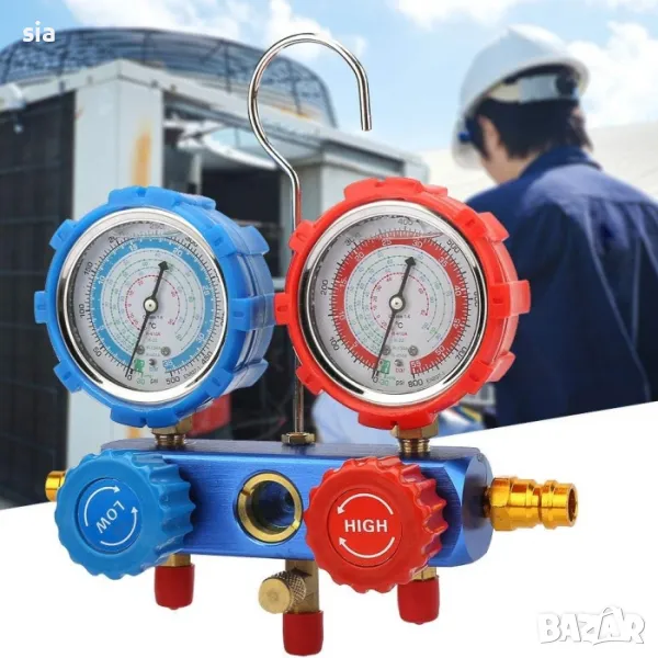 Комплект Манометри за климатици, Манометър за климатик за кола, снимка 1