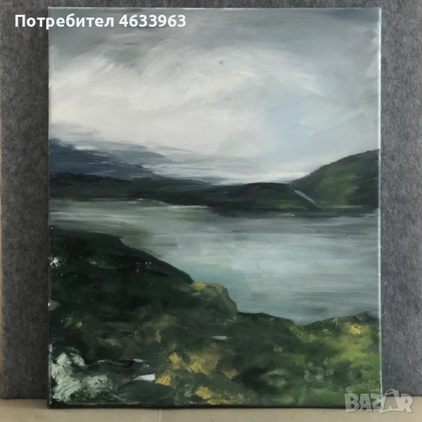 Интериорни картина "Планинско езеро", снимка 1