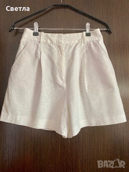 Ленени къси панталонки Zara, снимка 1