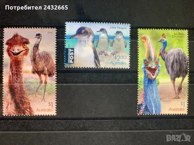423. Австралия 2019 = “ Фауна. Нелетящи птици ”. ,**, MNH, снимка 1