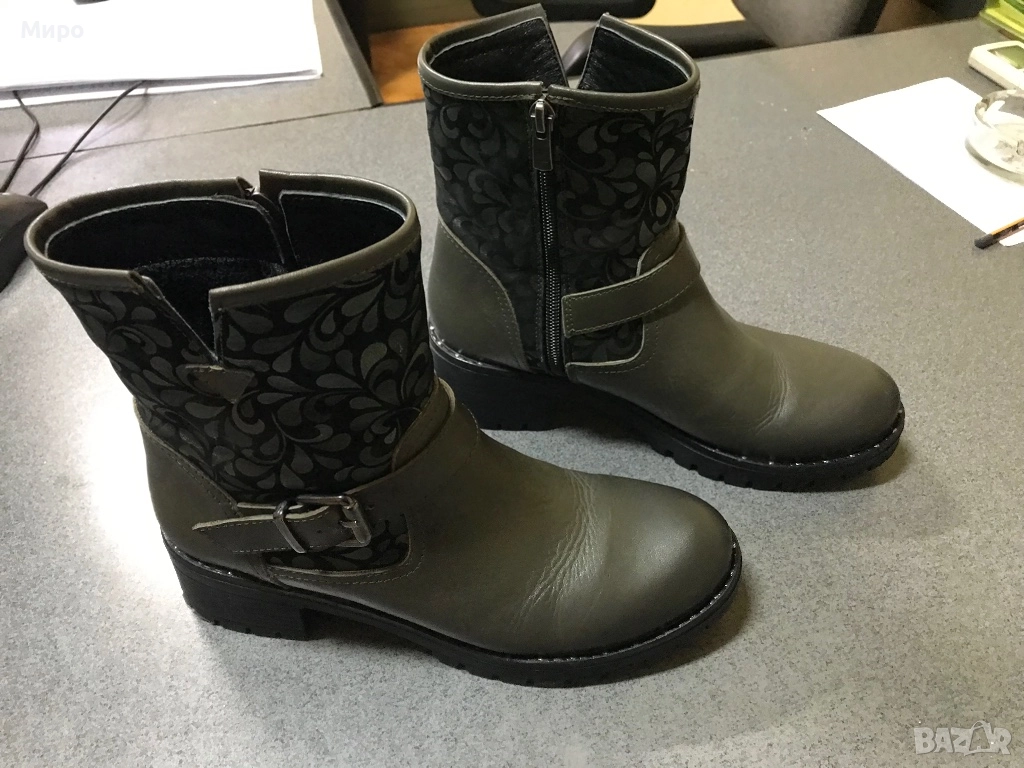 Боти ест. кожа N38, снимка 1