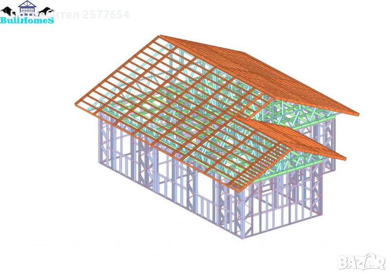 Къща,Бунгало,Преместваема къща,Сглобяеми къщи,Модулни,Жилищни-195м², снимка 1