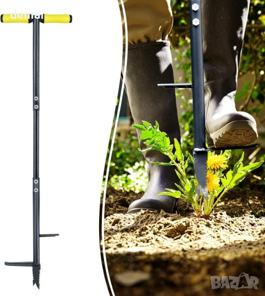 Инструмент за премахване на плевели Colwelt 100 см, с дебел стоманен нокът, снимка 1