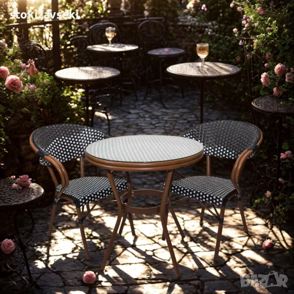 Градински комплект – маса с 2 стола, снимка 1