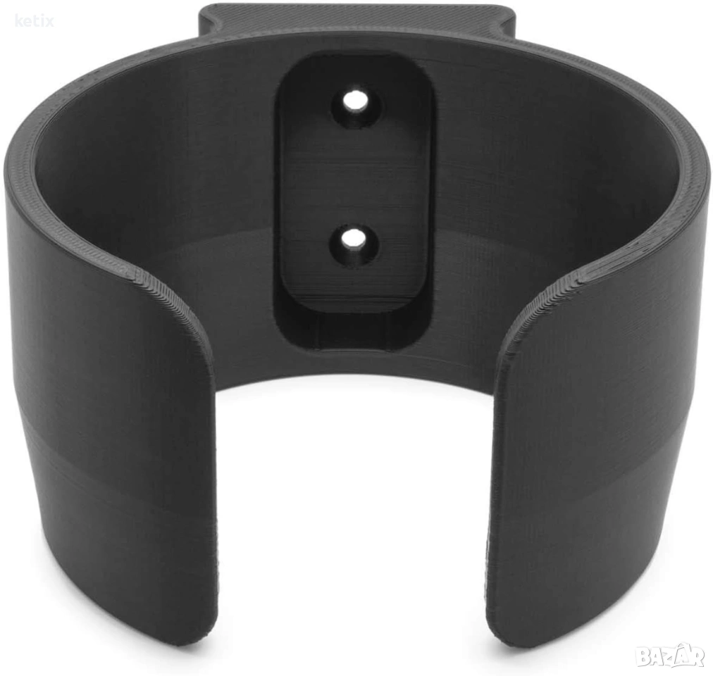 Стенен държач за батерия за прахосмукачка, черен, подходящ за Makita DCL182, снимка 1