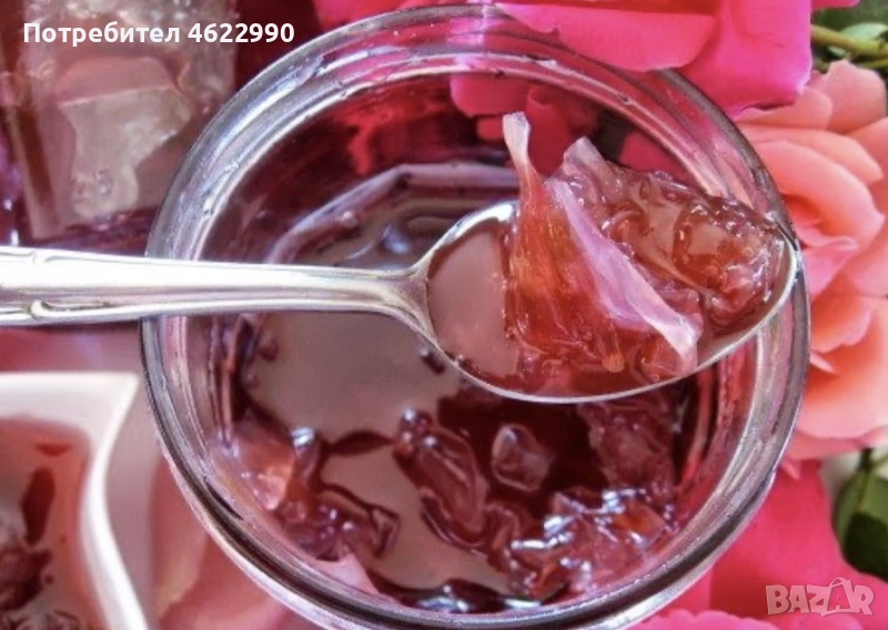 Сладко от рози с листенца и роза Розова вода , снимка 1