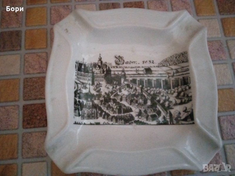 Баварски порцелан пепелник, снимка 1