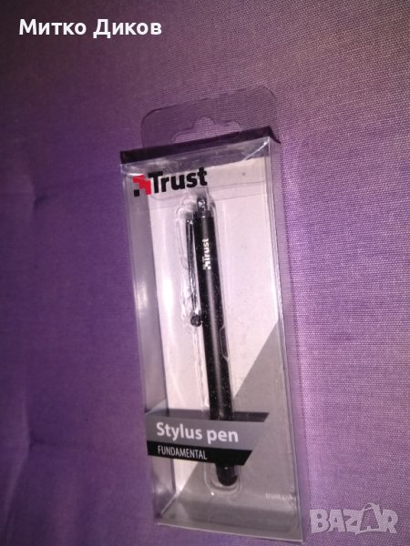 Trust stylus pen за таблет или смартфон за сензорният екран-в еконт и спиди за подпис ги ползват-нов, снимка 1