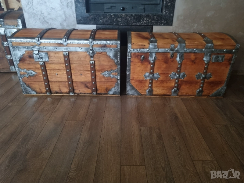 Стар дървен сандък/ракла/скрин, снимка 1