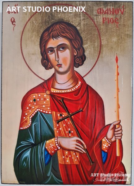 Икона на Свети Фанурий ikona sveti fanurii, снимка 1