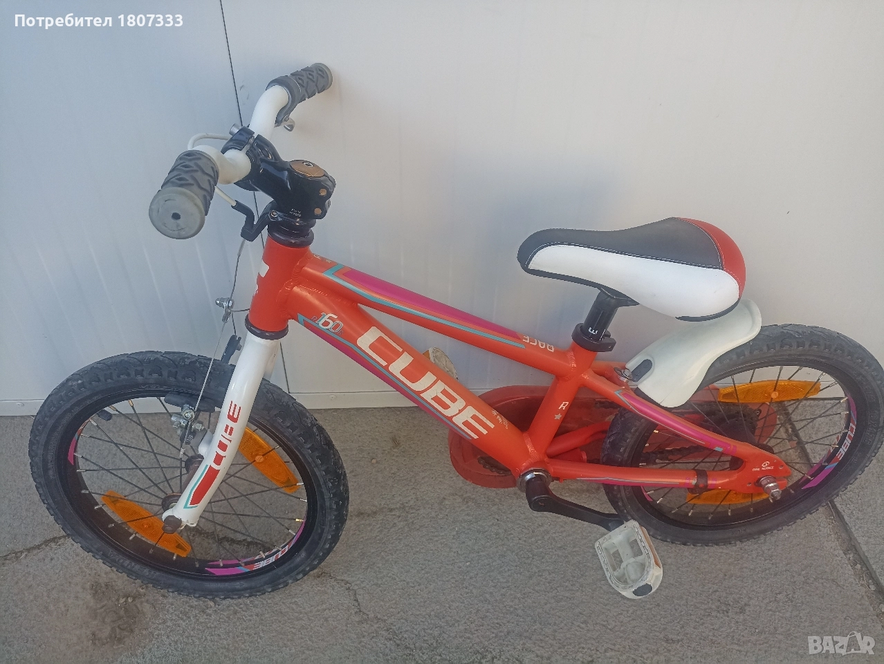 Детски алуминиев велосипед Cube 16", снимка 1