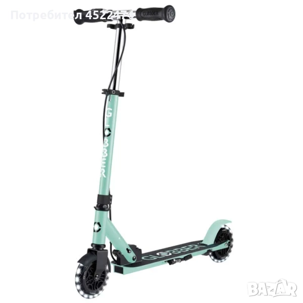 Тротинетка с ръчна спирачка FLOW ELEMENT JUNIOR LIGHTS, ментова, снимка 1