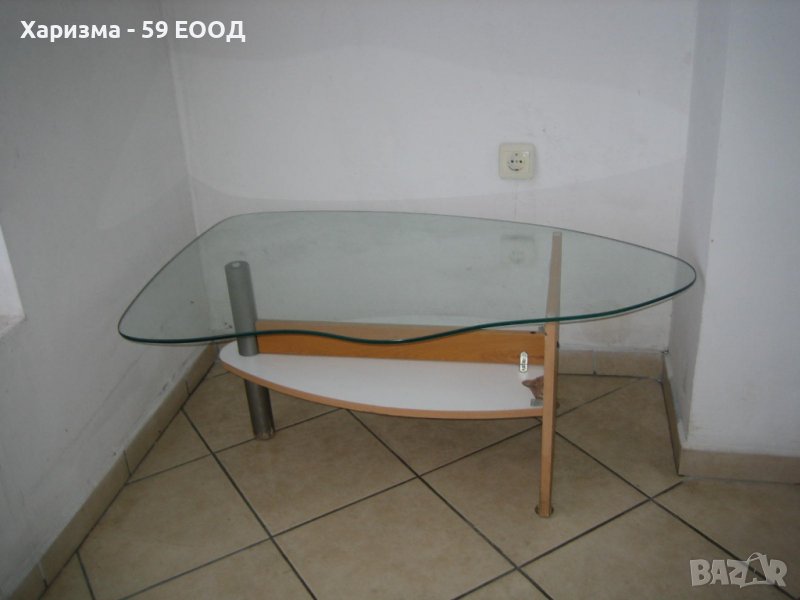 Стъклена холна маса, снимка 1