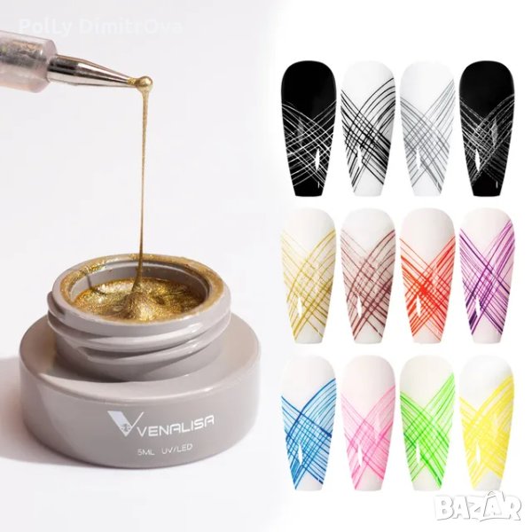 🥰 НОВО ! 🥰 UV & LED спайдър гел Venalisa - 5ml 💅💅💅, снимка 1