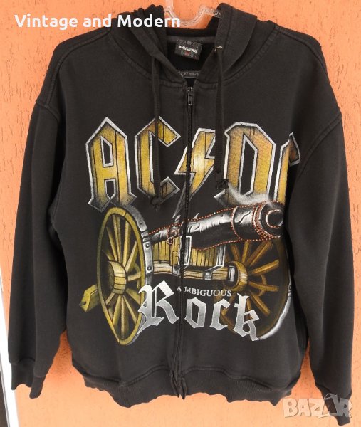 AC/DC BIG GUN дамски суичър с качулка L/XL, снимка 1