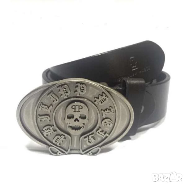 Луксозен колан Philipp Plein – Стилно! 🖤💀, снимка 1