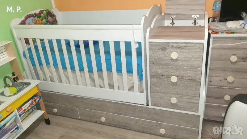 Детска кошара + матрак, снимка 1