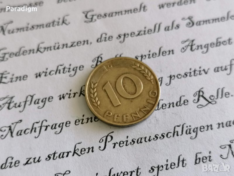 Монета - Германия - 10 пфенига | 1950г.; серия G, снимка 1