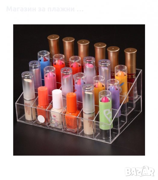 ОРГАНАЙЗЕР ЗА 24 ЧЕРВИЛА LIPSTICK SHELF - код 1692, снимка 1
