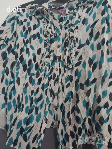 Monsoon Original Size L 100% Коприна , снимка 2 - Ризи - 46536032