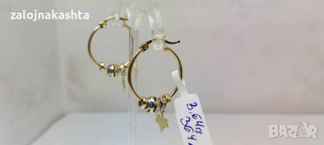 Нови Златни обеци-3,64гр/14кр, снимка 5 - Обеци - 42733565