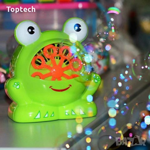 Машина за сапунени балони Bambino Bubble Frog Жаба, снимка 3 - Играчки за стая - 30124198