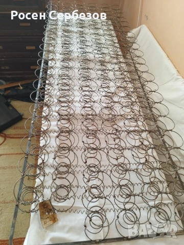 Два броя пружинни пакети с плоска рамка от стоманена лента, снимка 4 - Други машини и части - 54148217