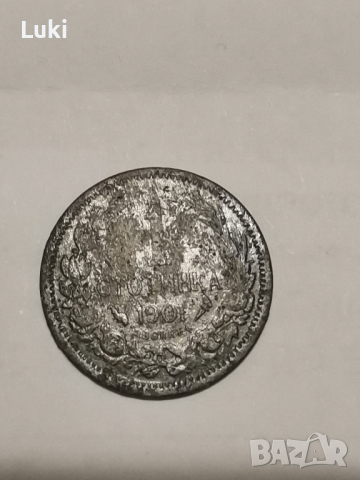 1 стотинка 1901 година , снимка 2 - Нумизматика и бонистика - 44534124