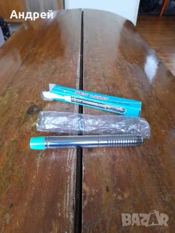 Стара химикалка фенерче,Pen Light, снимка 2 - Други ценни предмети - 54083341