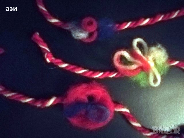 Мартеници от вълна, арт модели, снимка 8 - Други - 31646418