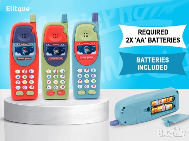 Многофункционален детски телефон със звуци – Интерактивна играчка със светлини и мелодии, снимка 5 - Други - 52785731