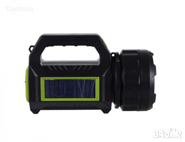Мощен охранителен фенер със соларен панел и USB изход, HEL-T95, снимка 2 - Къмпинг осветление - 36426081