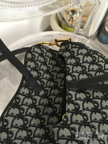 Dior Saddle Bag Oblique jacquard чанта, снимка 6 - Чанти - 55930649