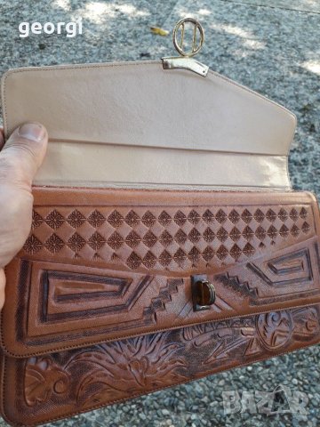 Дамска луксозна кожена чанта уникат  2/3, снимка 6 - Чанти - 30221914