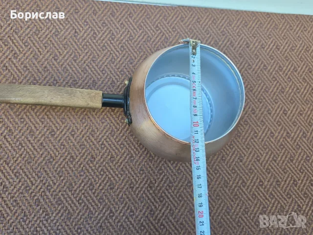 Медна касерола - 3 л., снимка 2 - Съдове за готвене - 56378197