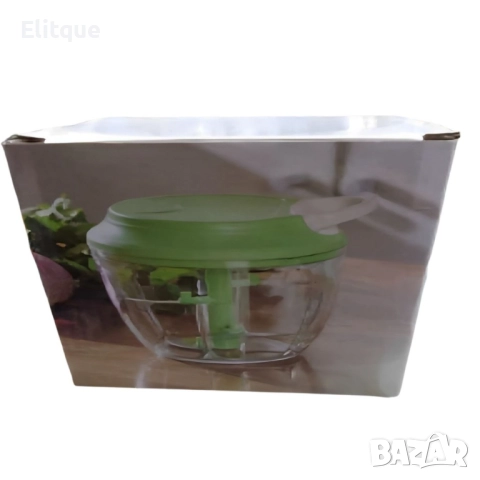 Механичен пластмасов ръчен чопър с въже за смилане на храна, снимка 7 - Други - 52862416