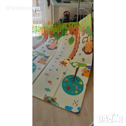 4143 Сгъваемо детско килимче за игра, топлоизолиращо 180x150x1cm, снимка 7 - Други - 44615616