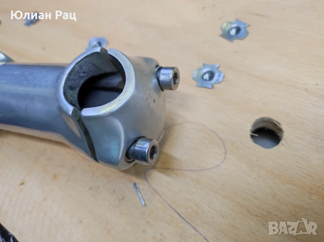 Масивна алуминиева лапа, за кормило 25,4мм, снимка 5 - Части за велосипеди - 51000069