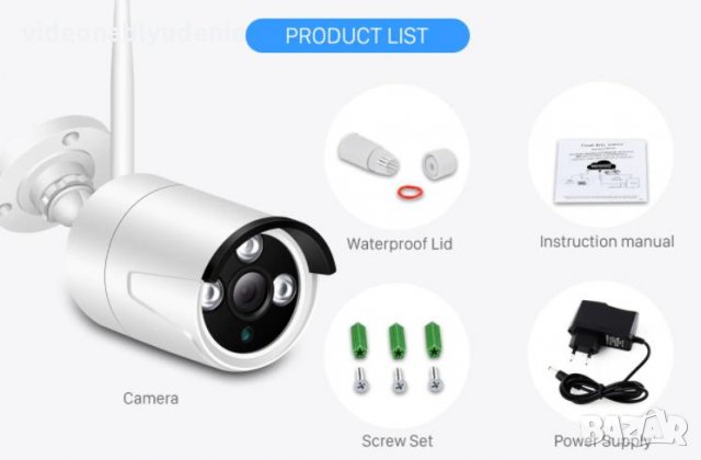 Super Ultra HD 5 MPx IR-CUT 3 АRRAY Метална Водоустойчива H.265 WI-FI IP Камера IP67 Защита mSD Слот, снимка 2 - IP камери - 31250197