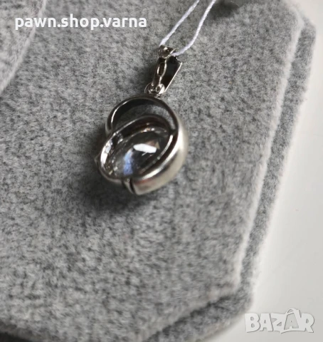 Нова сребърна висулка с камък – 925 проба, снимка 5 - Колиета, медальони, синджири - 50868317
