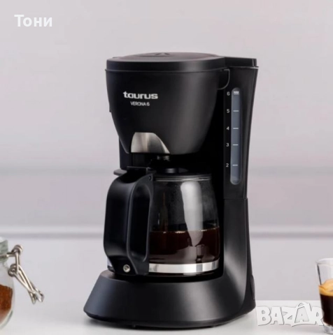 Кафемашина Taurus VERONA 6 – 600W, 6 чаши, анти-капково, филтър за многократна употреба, снимка 1