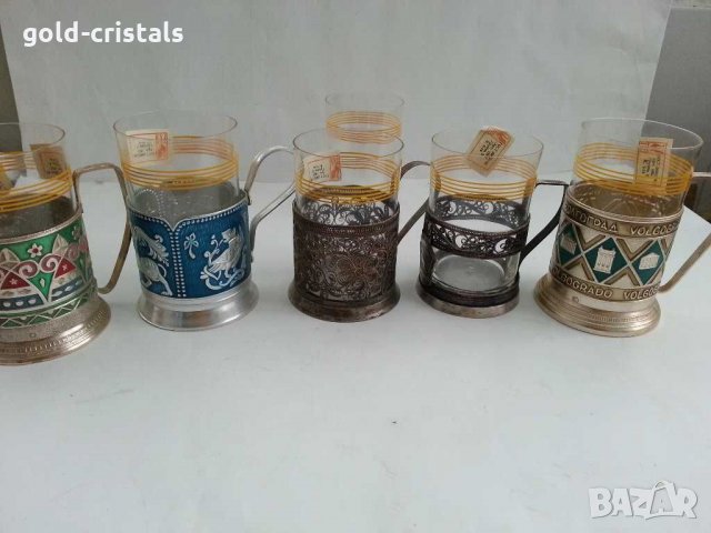 Руски термо чаши за чай за стакани подстакани, снимка 7 - Антикварни и старинни предмети - 31092488