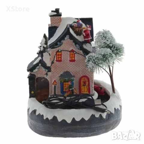 Коледна светеща декорация с Дядо Коледа - Оживете празничния дух у дома, снимка 5 - Декорация за дома - 52441055